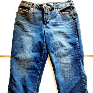 Nine West Womens Capri Jeans Denim Stretch Chrystie Size 10 New